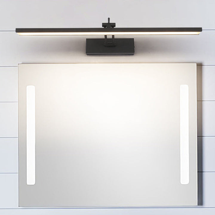 Lisslune | Minimalistic LED Bathroom Light Linear Rotatable Vanity Wall Lamp with Acrylic Shade