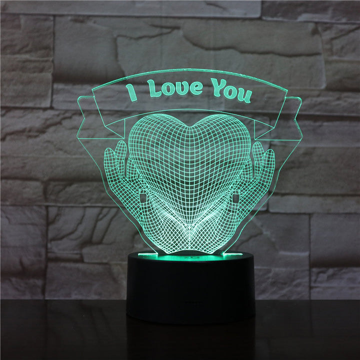 Lisslune | Valentine's Day Gift Holding Hands Love 3D Night Light