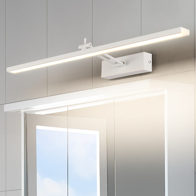 Lisslune | Minimalistic LED Bathroom Light Linear Rotatable Vanity Wall Lamp with Acrylic Shade