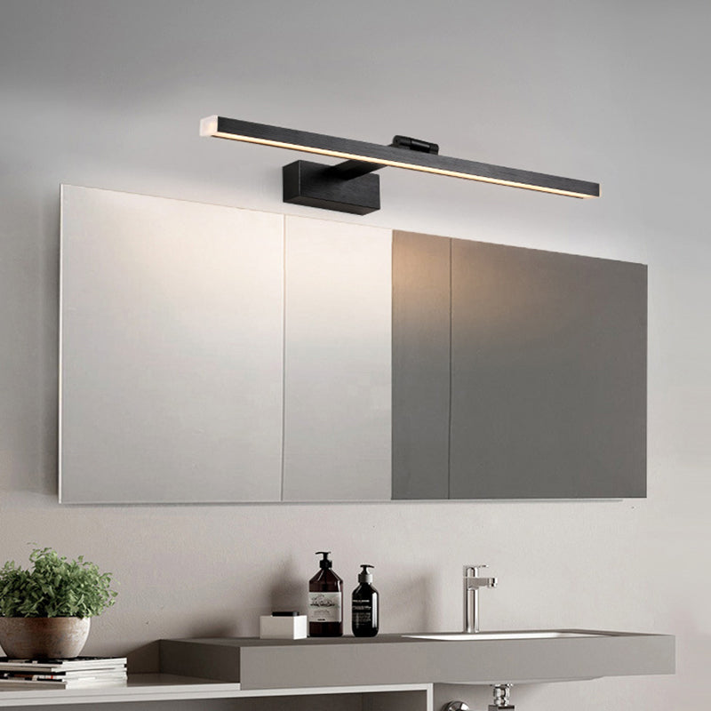 Lisslune | Metallic linear makeup mirror lights Simplicity LED adjustable wall light lighting for the bathroom
