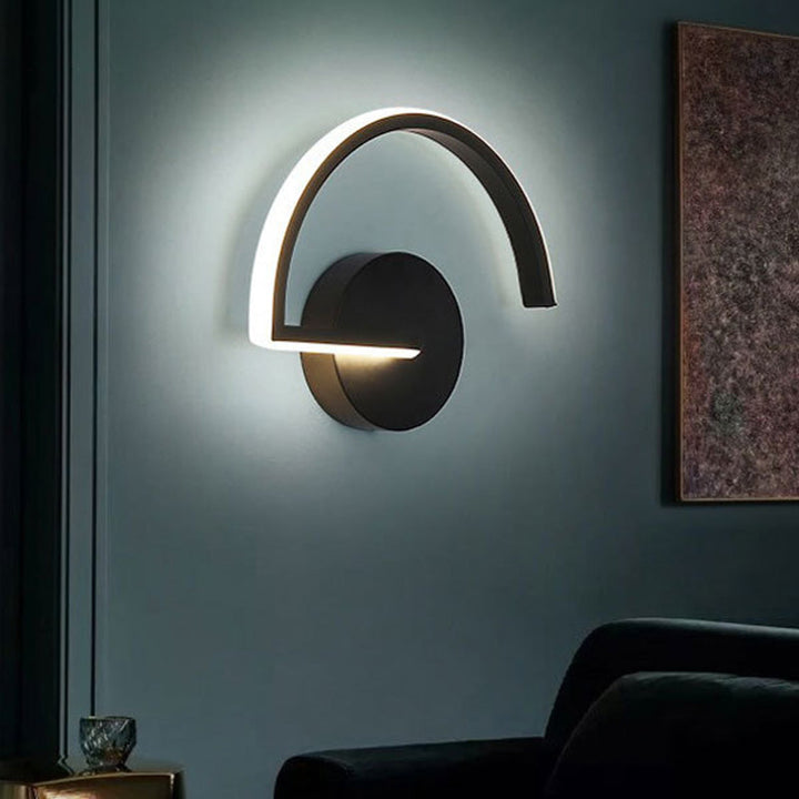 Skørter | Arc Wall Lamp Light Fixture Minimalistic Metal Bedroom LED Wall Lighting Ideas