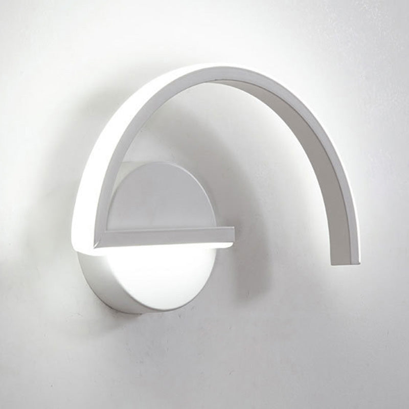Skørter | Arc Wall Lamp Light Fixture Minimalistic Metal Bedroom LED Wall Lighting Ideas