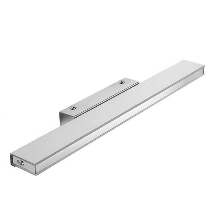 Lisslune | White Rectangle Vanity Light Modern Stainless Steel LED Wall Mount Lamp for Bathroom