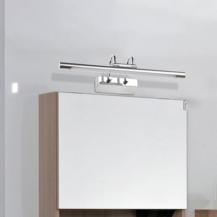 Lisslune | Cylindrical Stainless Steel Wall Lamp Simplicity LED Chrome Wall Mounted Light
