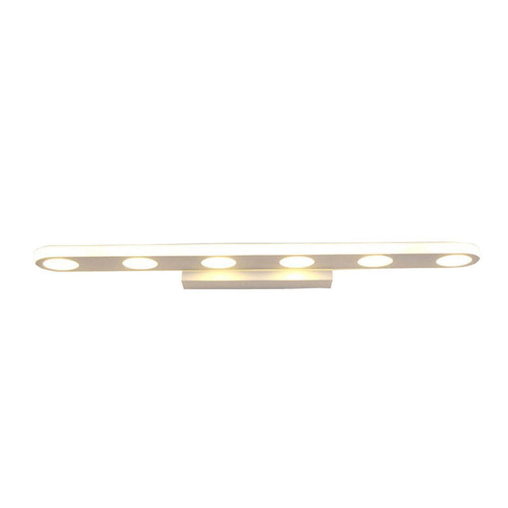 Lisslune | Simplicity Oblong Vanity Lighting Metal Bathroom LED Wall Light in White