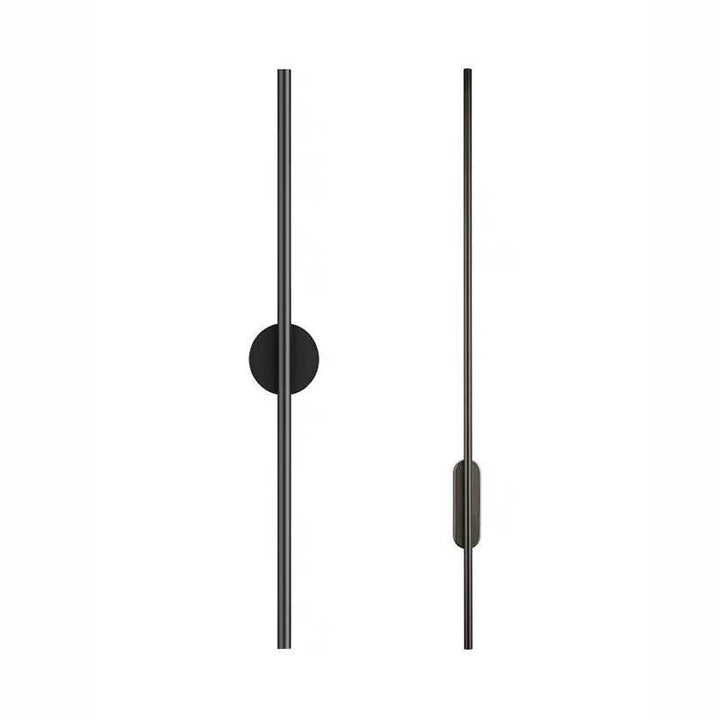 Skørter | Black Rod LED Wall Lamp Fixture Simple Style Metallic Wall Light for the Living Room