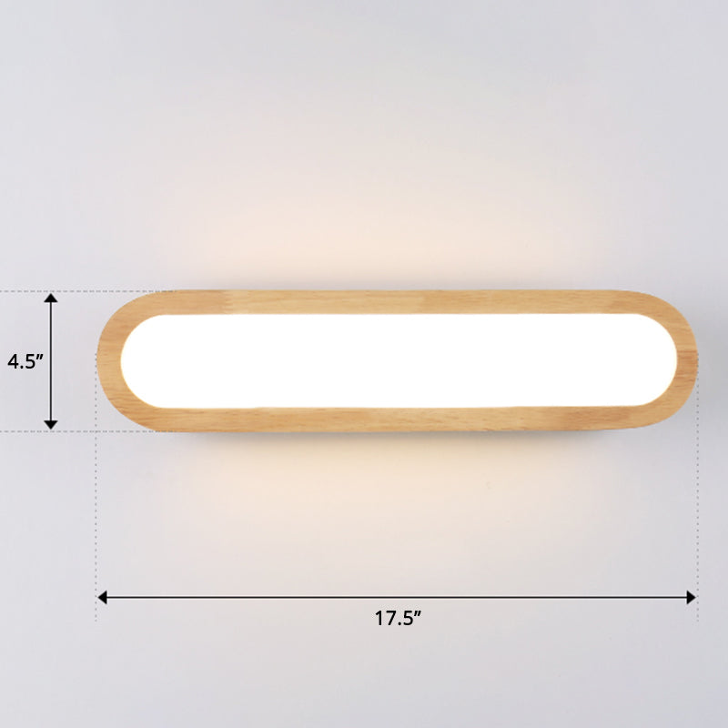 Lisslune | Rectangular Flush Wall Light Simplicity LED Wall Mounted Light with Acrylic Diffuser for Hallway