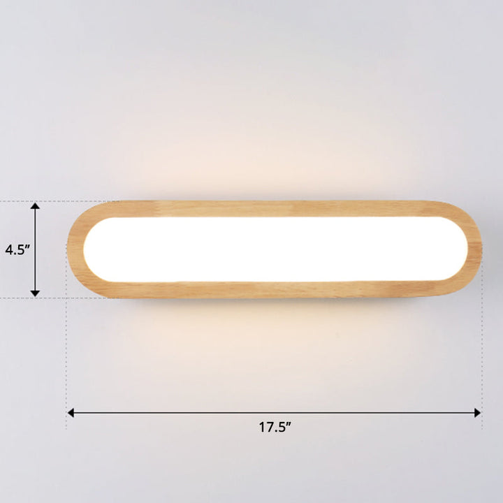 Lisslune | Rectangular Flush Wall Light Simplicity LED Wall Mounted Light with Acrylic Diffuser for Hallway