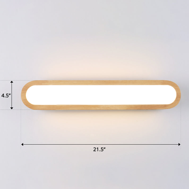 Lisslune | Rectangular Flush Wall Light Simplicity LED Wall Mounted Light with Acrylic Diffuser for Hallway