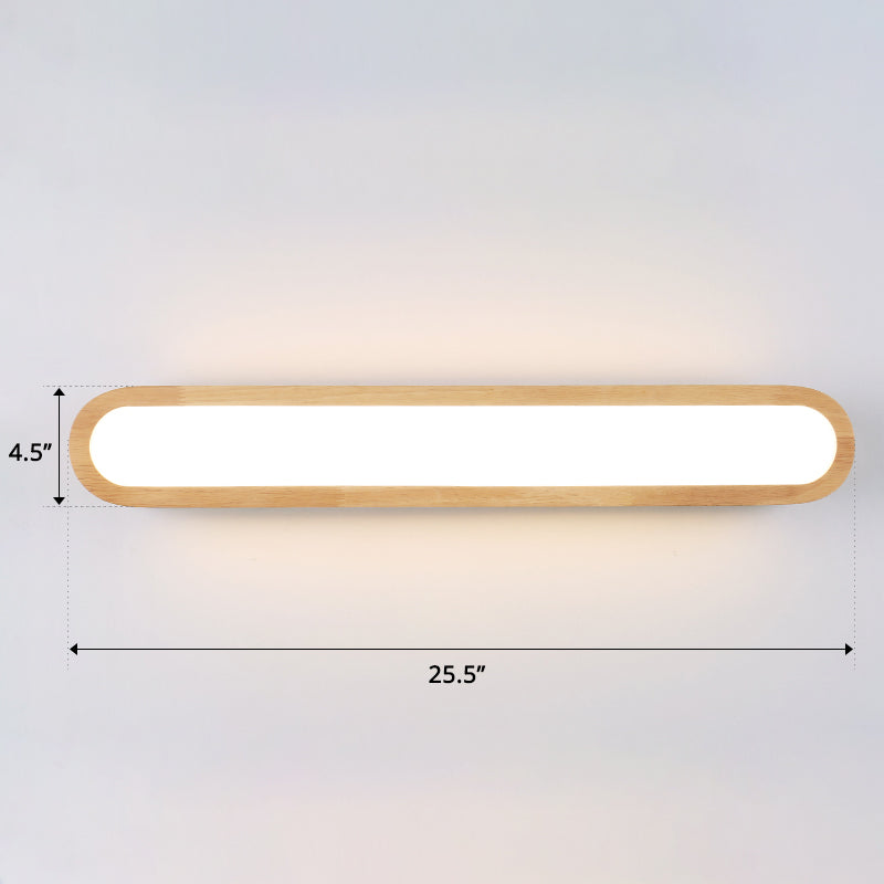 Lisslune | Rectangular Flush Wall Light Simplicity LED Wall Mounted Light with Acrylic Diffuser for Hallway
