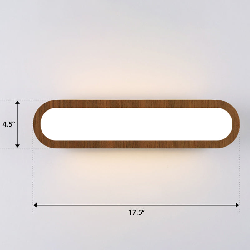 Lisslune | Rectangular Flush Wall Light Simplicity LED Wall Mounted Light with Acrylic Diffuser for Hallway