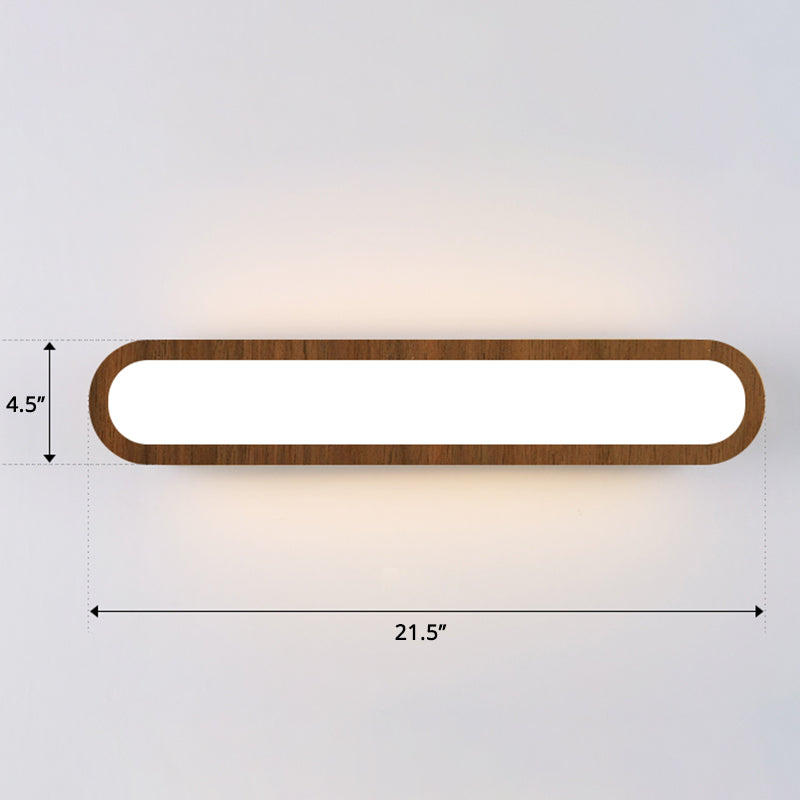 Lisslune | Rectangular Flush Wall Light Simplicity LED Wall Mounted Light with Acrylic Diffuser for Hallway