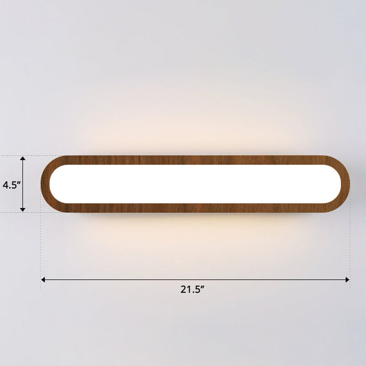 Lisslune | Rectangular Flush Wall Light Simplicity LED Wall Mounted Light with Acrylic Diffuser for Hallway