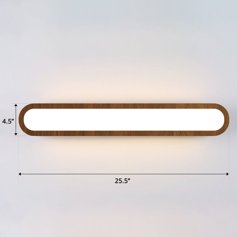 Lisslune | Rectangular Flush Wall Light Simplicity LED Wall Mounted Light with Acrylic Diffuser for Hallway