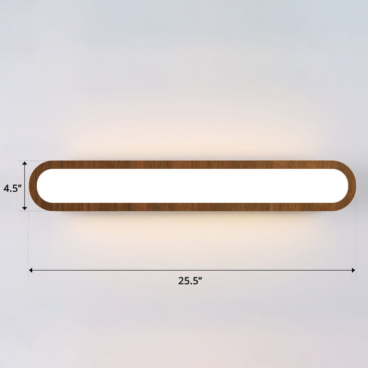 Lisslune | Rectangular Flush Wall Light Simplicity LED Wall Mounted Light with Acrylic Diffuser for Hallway