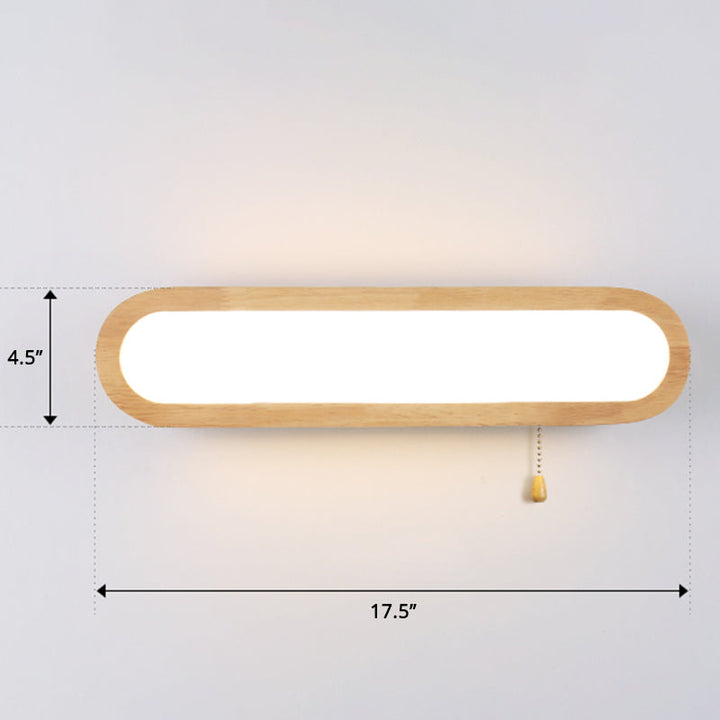 Lisslune | Rectangular Flush Wall Light Simplicity LED Wall Mounted Light with Acrylic Diffuser for Hallway