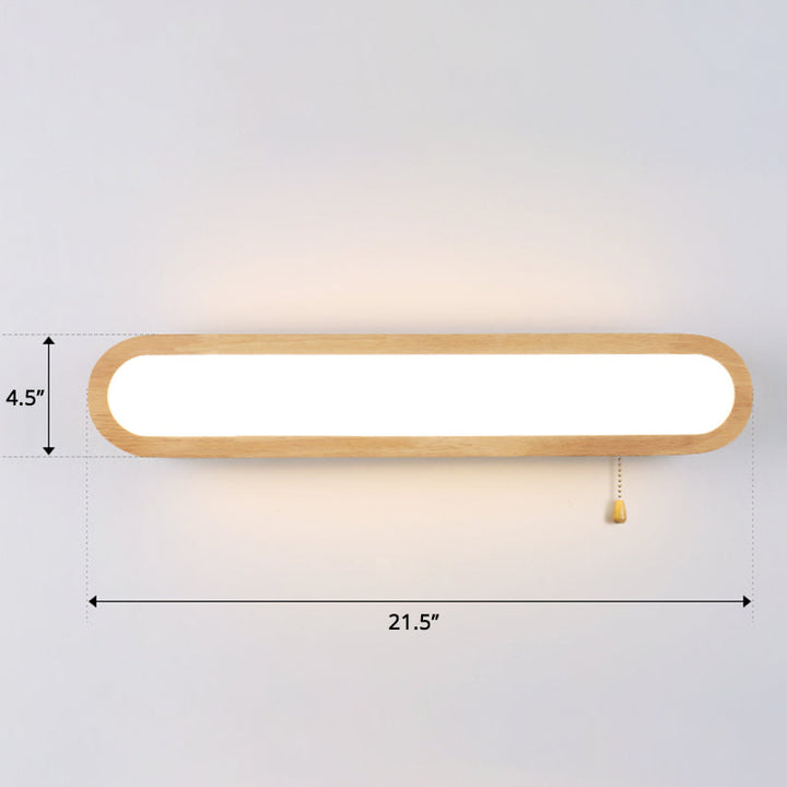 Lisslune | Rectangular Flush Wall Light Simplicity LED Wall Mounted Light with Acrylic Diffuser for Hallway