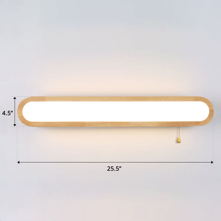 Lisslune | Rectangular Flush Wall Light Simplicity LED Wall Mounted Light with Acrylic Diffuser for Hallway