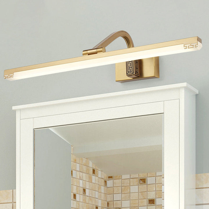 Lisslune | Adjustable linear LED mirror light traditional acrylic wall lamp lighting for the bathroom