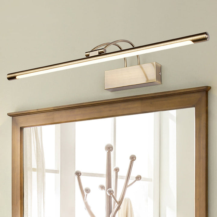 Lisslune | Metallic Tubes Rotatable Makeup Vanity Wall Light Simple Style LED Wall Mount Lighting for Bathroom
