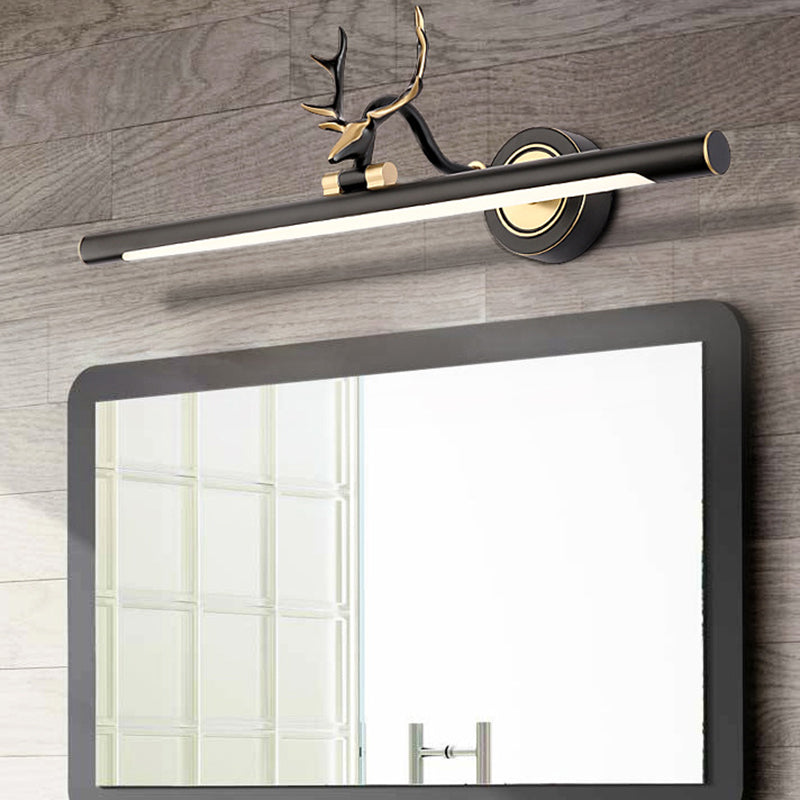 Skørter | Antler Bathroom Vanity Lighting Rustic Metal LED Tube Wall Lights with Adjustable Joint