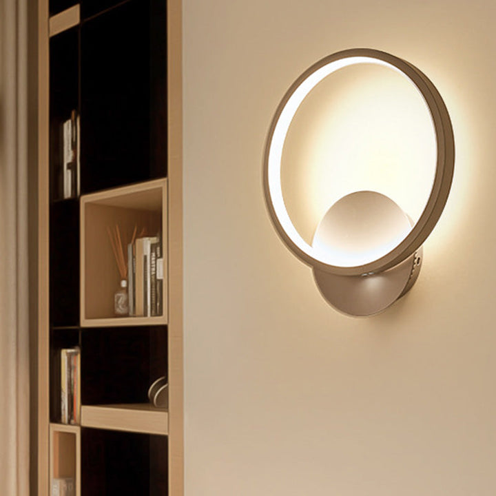 Lisslune | Halo Living Room Wall Light Lighting Acrylic Minimalist LED Wall Light in White