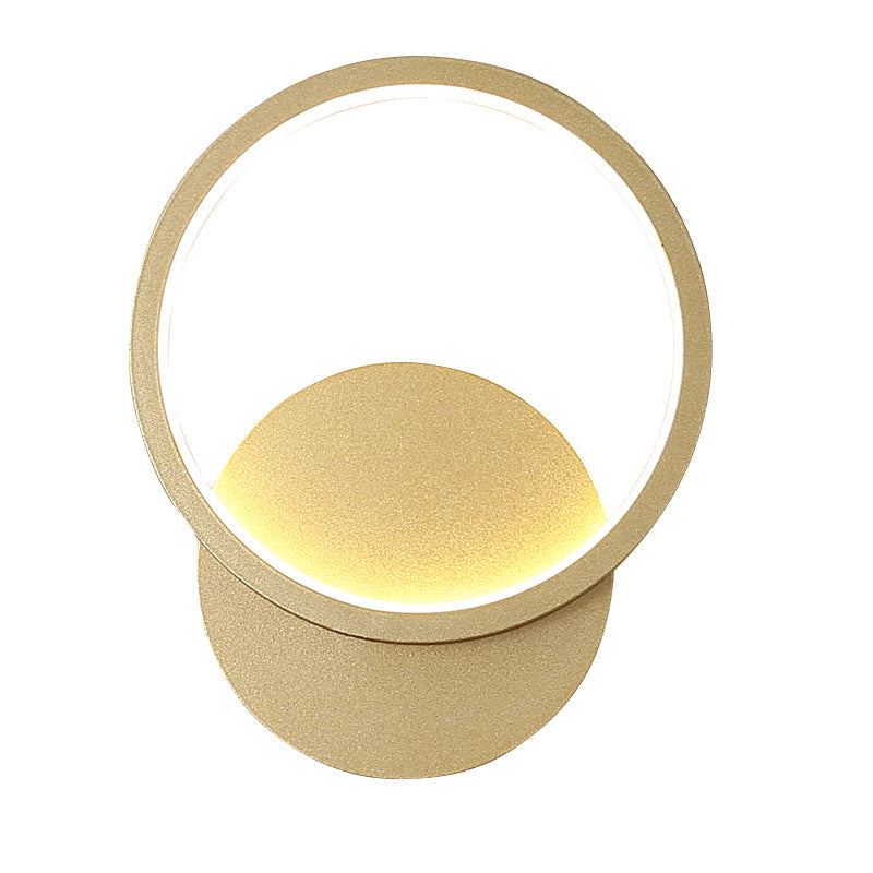Lisslune | Halo Living Room Wall Light Lighting Acrylic Minimalist LED Wall Light in White