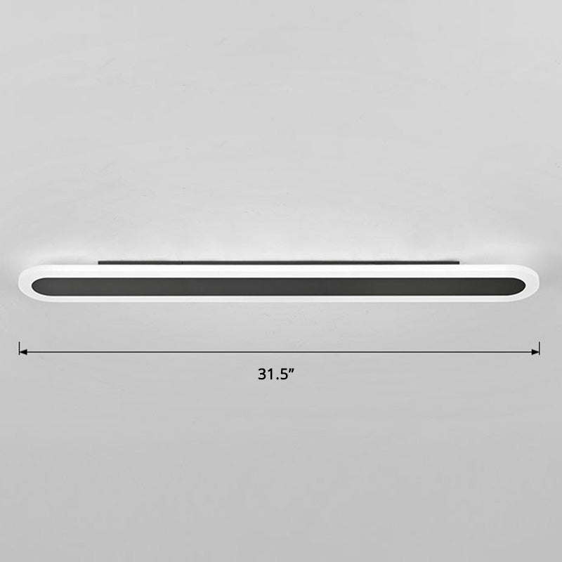 Lisslune | Acrylic Bar-Shaped Wall Lighting Nordic Style LED Surface Wall Lamp for Hallway