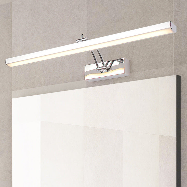 Lisslune | Stainless Steel Stick Vanity Light Contemporary White LED Wall Lighting