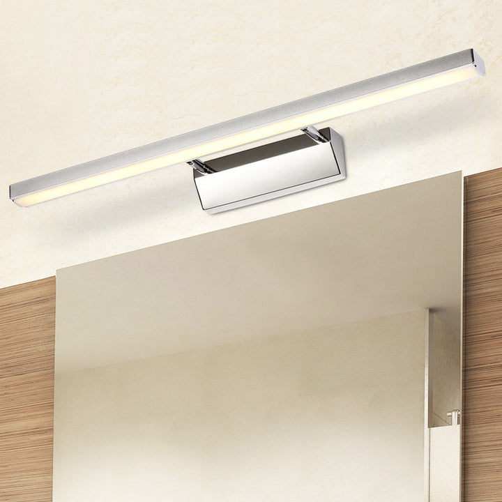 Lisslune | Stainless Steel Stick Vanity Light Contemporary White LED Wall Lighting