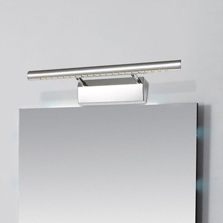 Lisslune | Stainless Steel Post Wall Lamp Minimalistic Nickel LED Wall Mounted Light with Pivot Joint