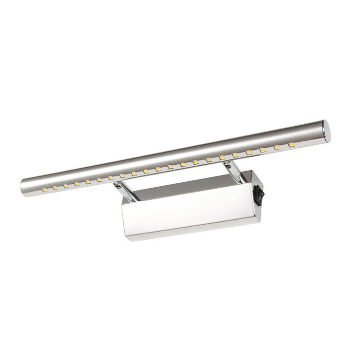 Lisslune | Stainless Steel Post Wall Lamp Minimalistic Nickel LED Wall Mounted Light with Pivot Joint