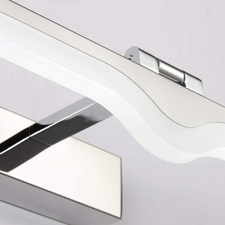 Lisslune | Symmetrical Acrylic Wall Lamp Modernism Nickel LED Wall Light for the Bathroom