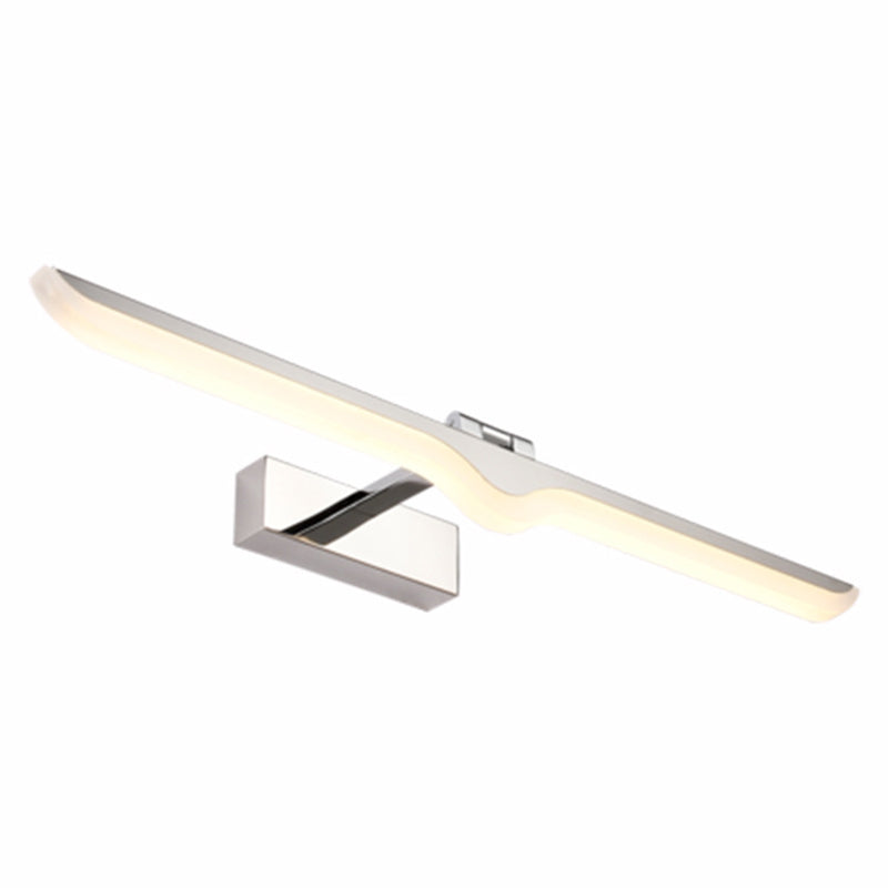 Lisslune | Symmetrical Acrylic Wall Lamp Modernism Nickel LED Wall Light for the Bathroom