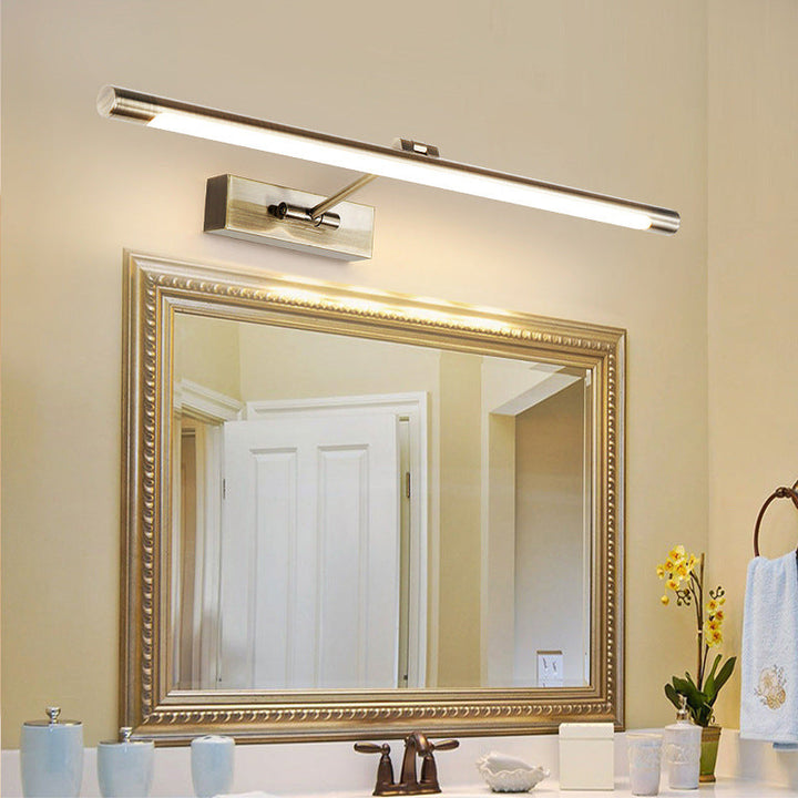 Skørter | Tube LED Picture Light Minimalist Metal Bathroom Mirror Wall Lamp with Swivel Arm