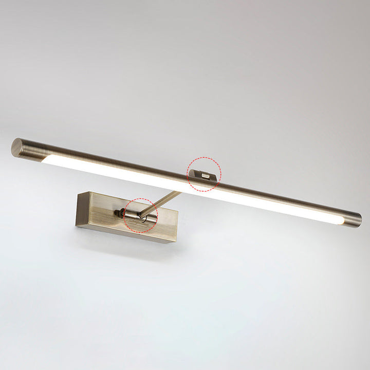 Skørter | Tube LED Picture Light Minimalist Metal Bathroom Mirror Wall Lamp with Swivel Arm