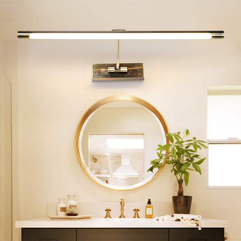 Skørter | Tube LED Picture Light Minimalist Metal Bathroom Mirror Wall Lamp with Swivel Arm