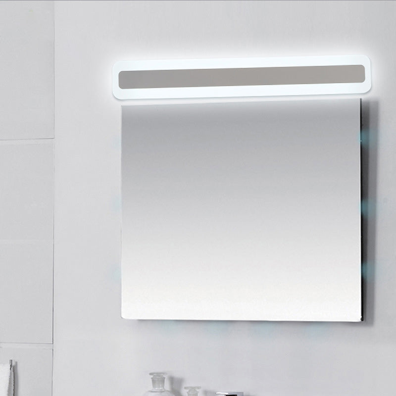 Skørter | Ultra-thin Beam-shaped Wall Lamp Minimalist Acrylic White LED Makeup Light Fixture