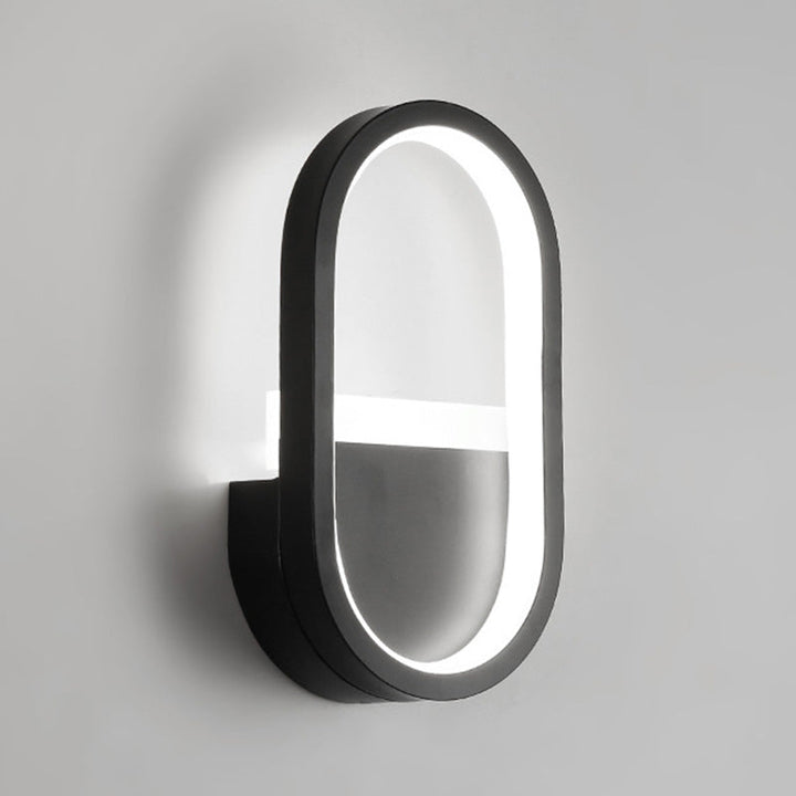 Lisslune | Metallic elliptical LED wall lamp Minimalist wall lights lighting fixture for bedroom