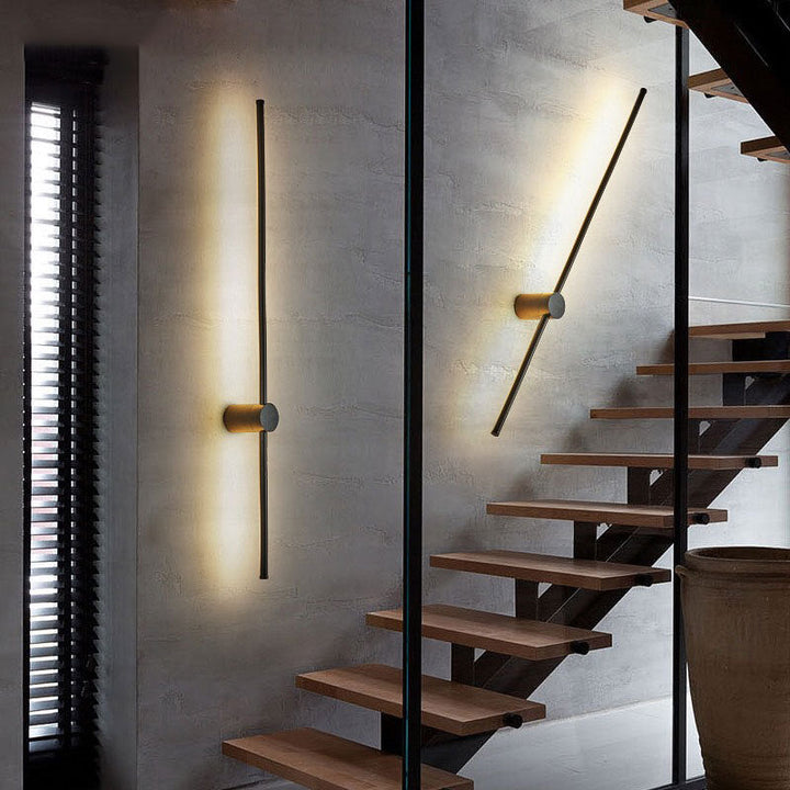 Skørter | Slim Rod Stair Wall Light Aluminum Minimalistic LED Wall Mounted Lighting Unit
