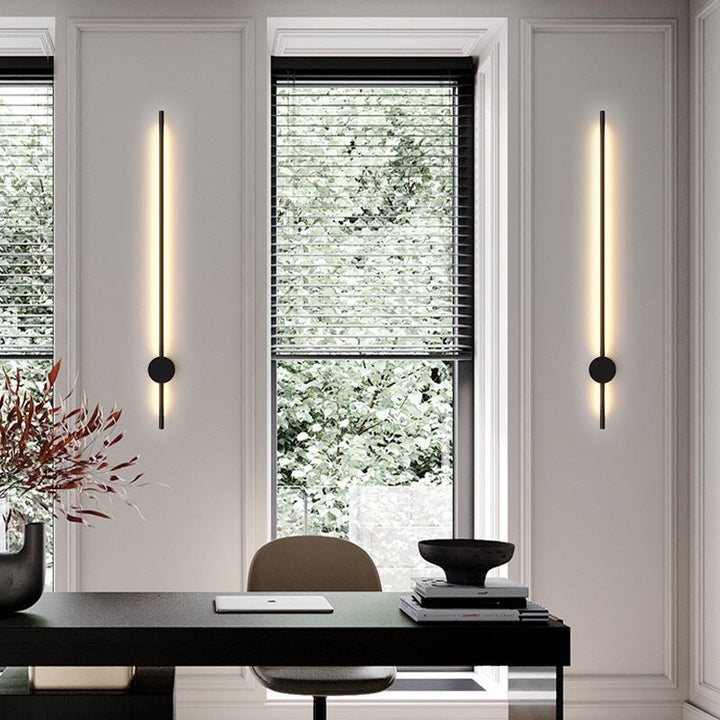 Skørter | Slim Rod Stair Wall Light Aluminum Minimalistic LED Wall Mounted Lighting Unit