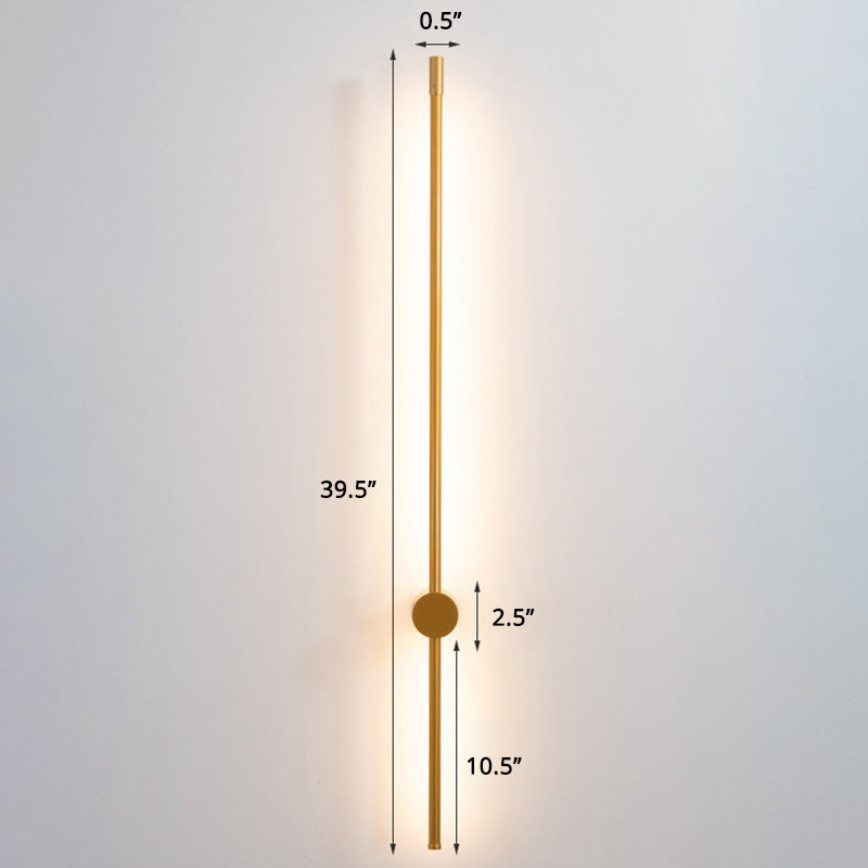 Skørter | Slim Rod Stair Wall Light Aluminum Minimalistic LED Wall Mounted Lighting Unit