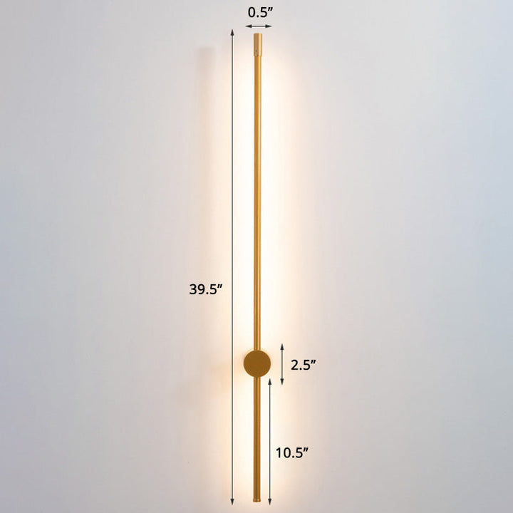 Skørter | Slim Rod Stair Wall Light Aluminum Minimalistic LED Wall Mounted Lighting Unit