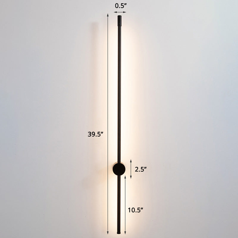 Skørter | Slim Rod Stair Wall Light Aluminum Minimalistic LED Wall Mounted Lighting Unit