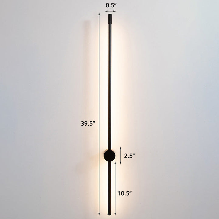 Skørter | Slim Rod Stair Wall Light Aluminum Minimalistic LED Wall Mounted Lighting Unit