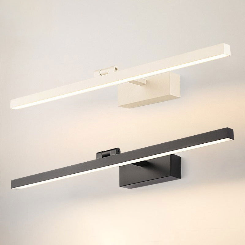 Skørter | Metallic Rod-Shaped Wall Lamp Simple Style LED Vanity Wall Lamp for Bathroom