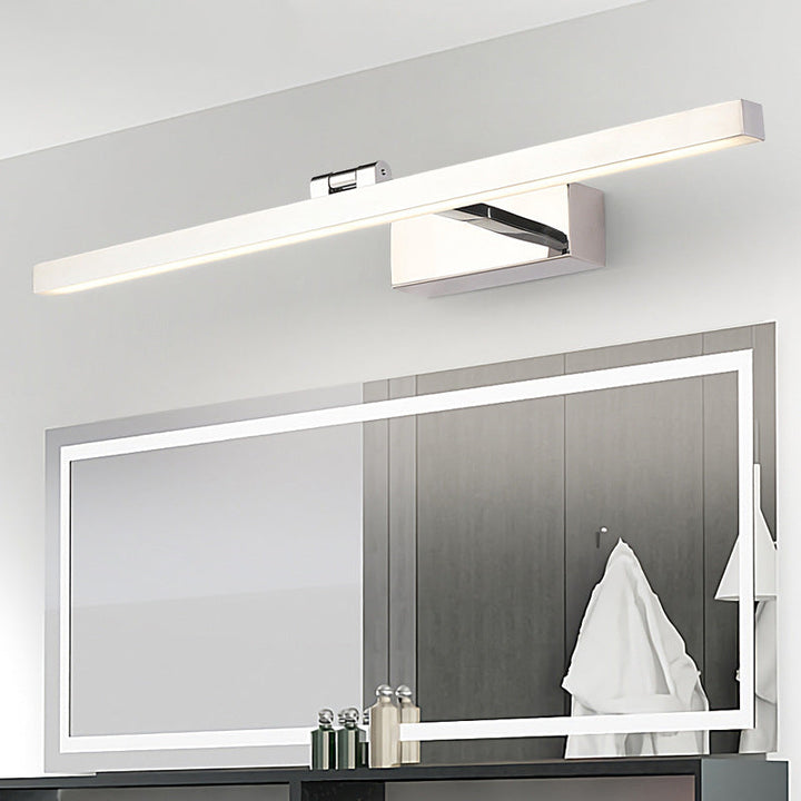 Skørter | Metallic Rod-Shaped Wall Lamp Simple Style LED Vanity Wall Lamp for Bathroom
