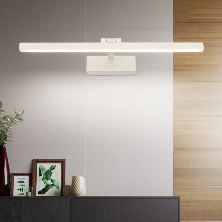 Skørter | Metallic Rod-Shaped Wall Lamp Simple Style LED Vanity Wall Lamp for Bathroom