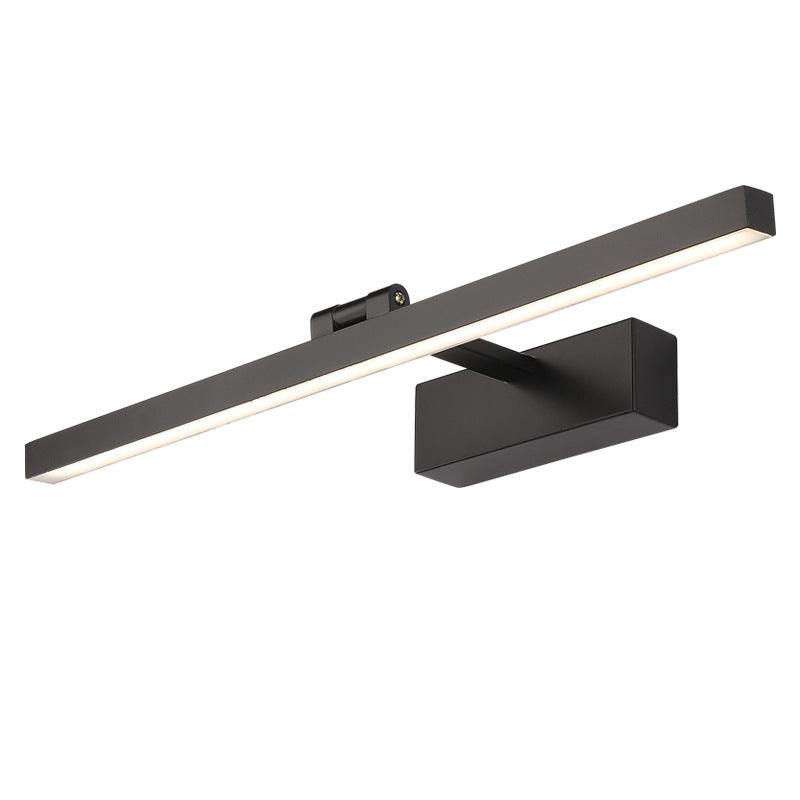 Skørter | Metallic Rod-Shaped Wall Lamp Simple Style LED Vanity Wall Lamp for Bathroom