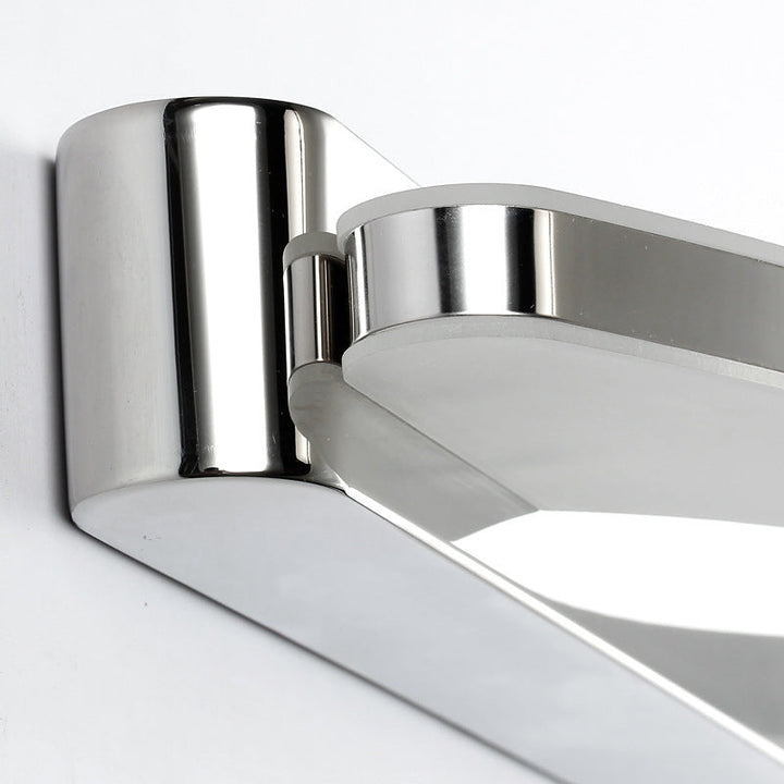 Lisslune | Chrome Arc Wall Light Modern Style Stainless Steel LED Wall Light with Acrylic Diffuser